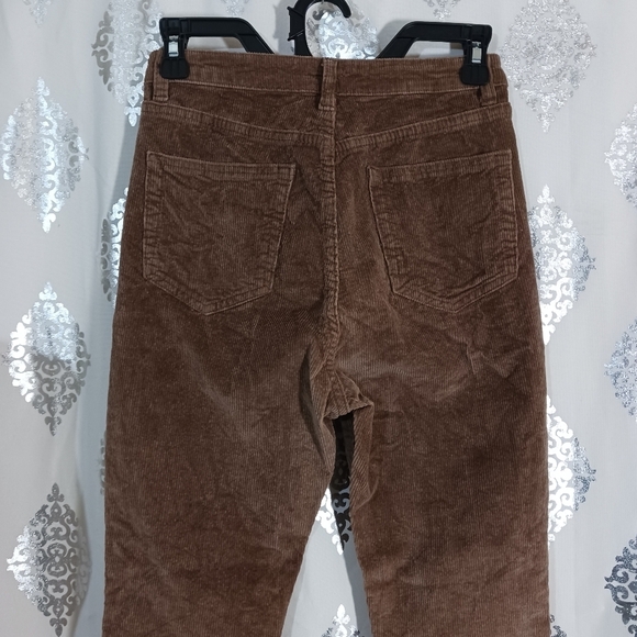 Shein High-Waisted Brown Flare Leg Corduroy Size 4 - Picture 7 of 14